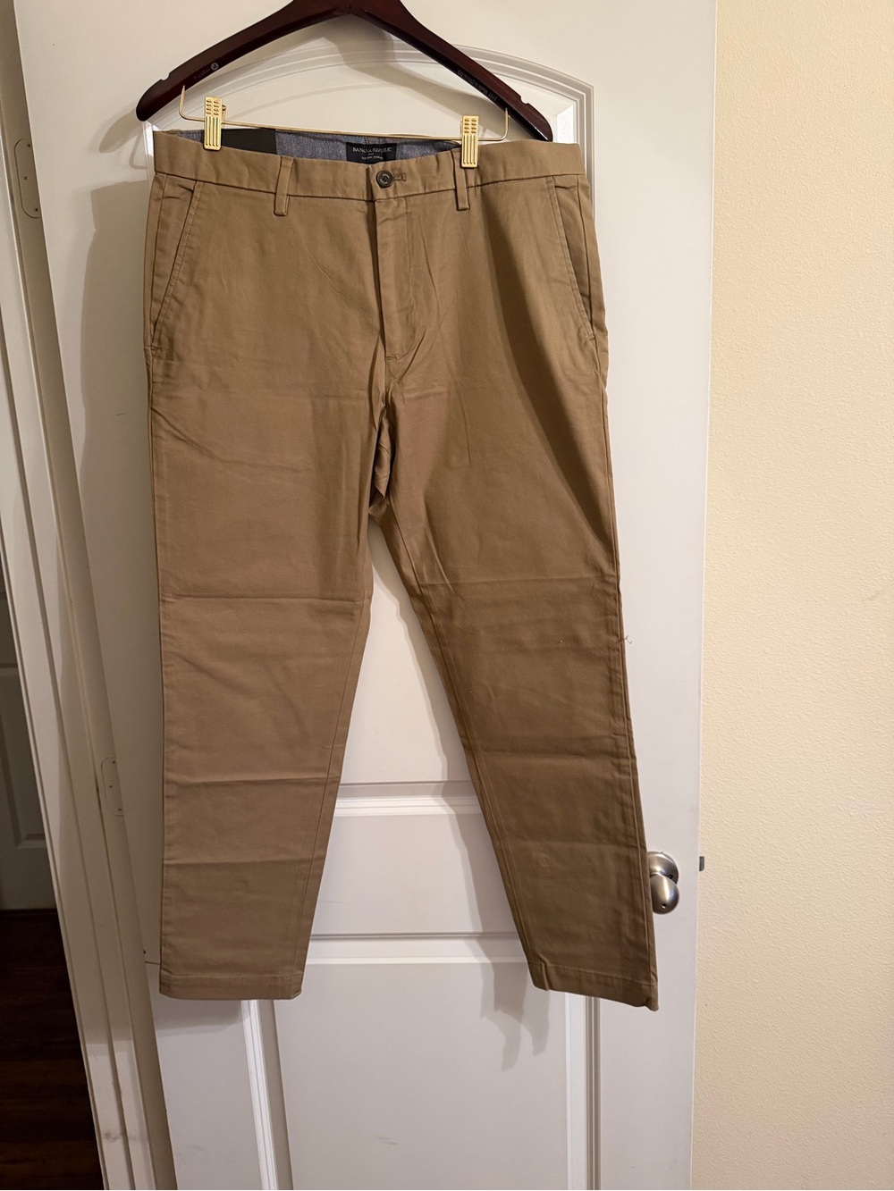 Banana Republic Tan Straight Chino Pants